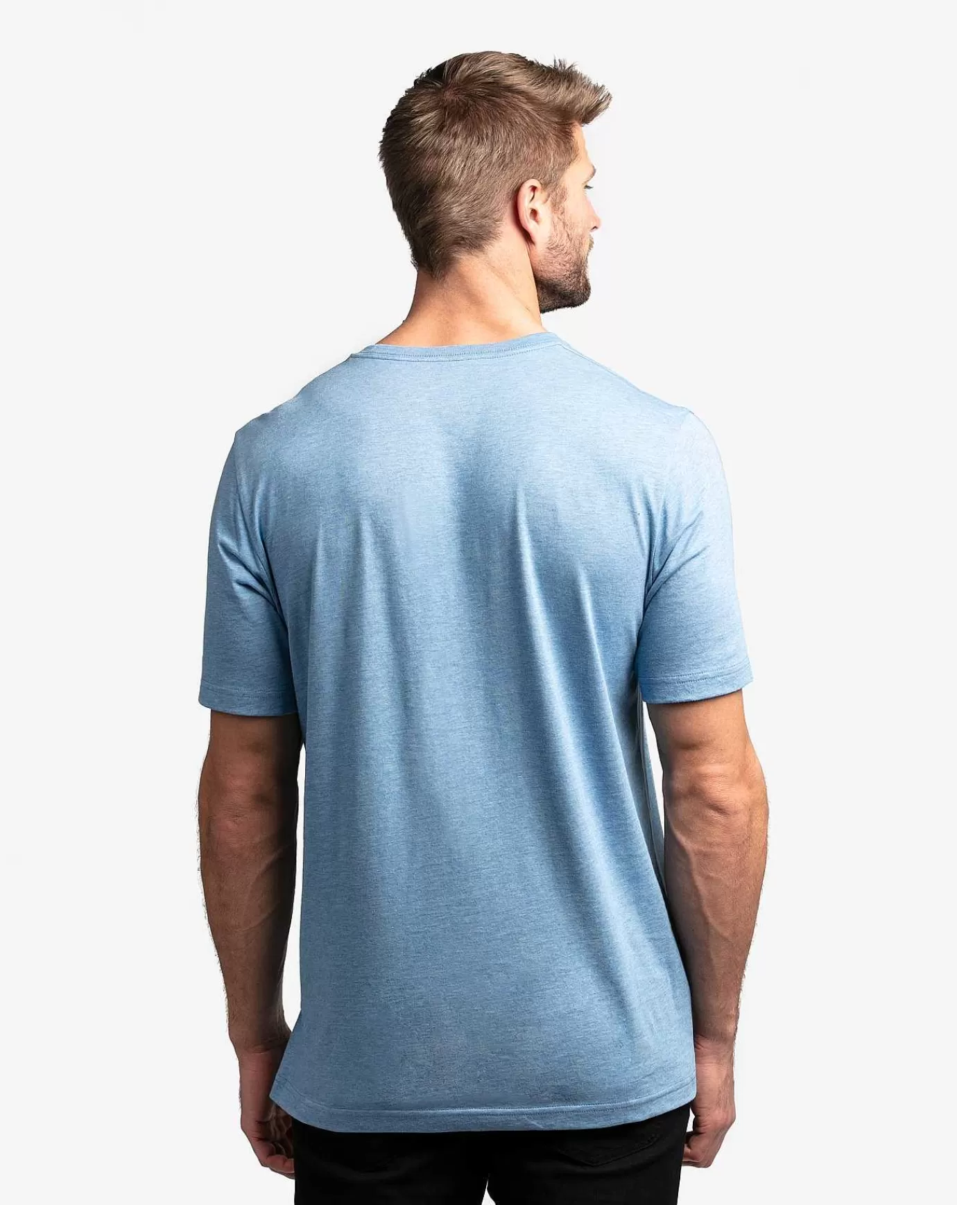 Fashion Travis Mathew Monarch Tee Heather Blue