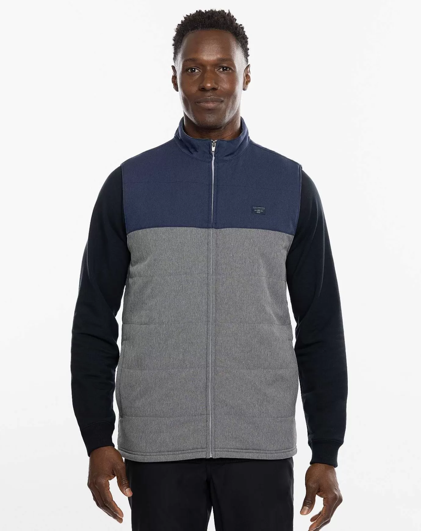 Cheap Travis Mathew Northern Vest Heather Blue Nights