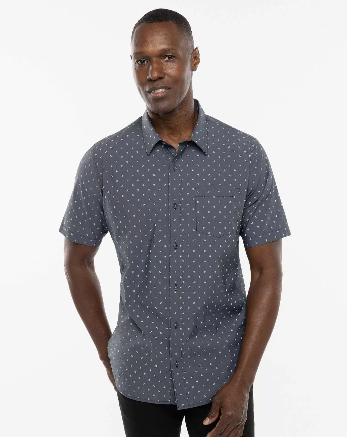 Online Travis Mathew Not Your Best Button-Up Heather Black