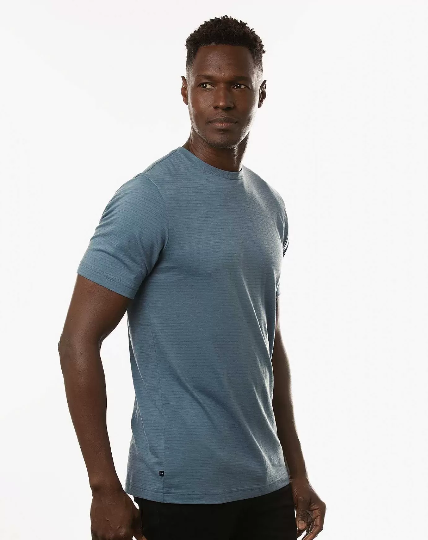 Clearance Travis Mathew Olympus Tee Heather Copen Blue