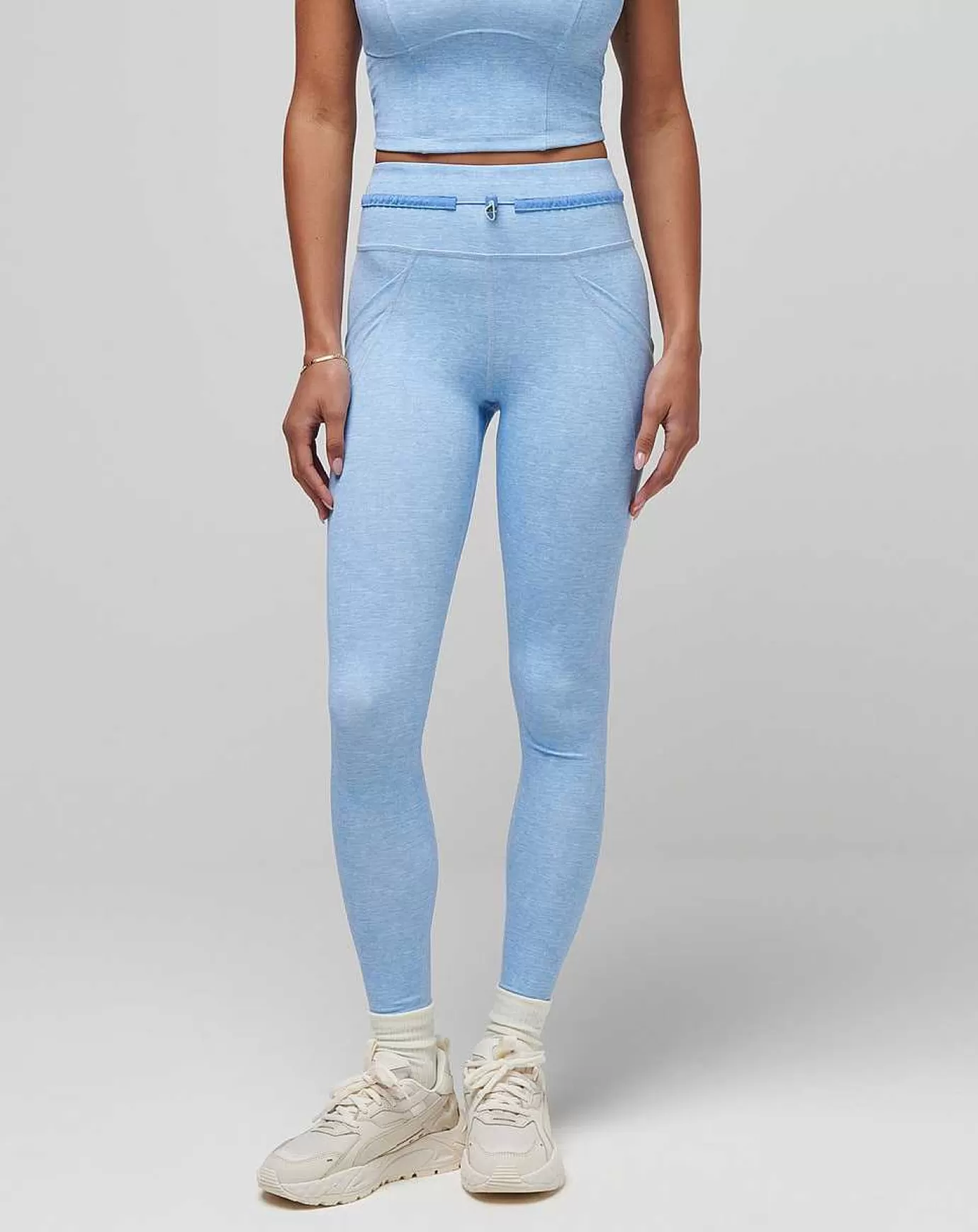 Fashion Travis Mathew Painted Sky Moveknit Legging Heather Cornflower Blue