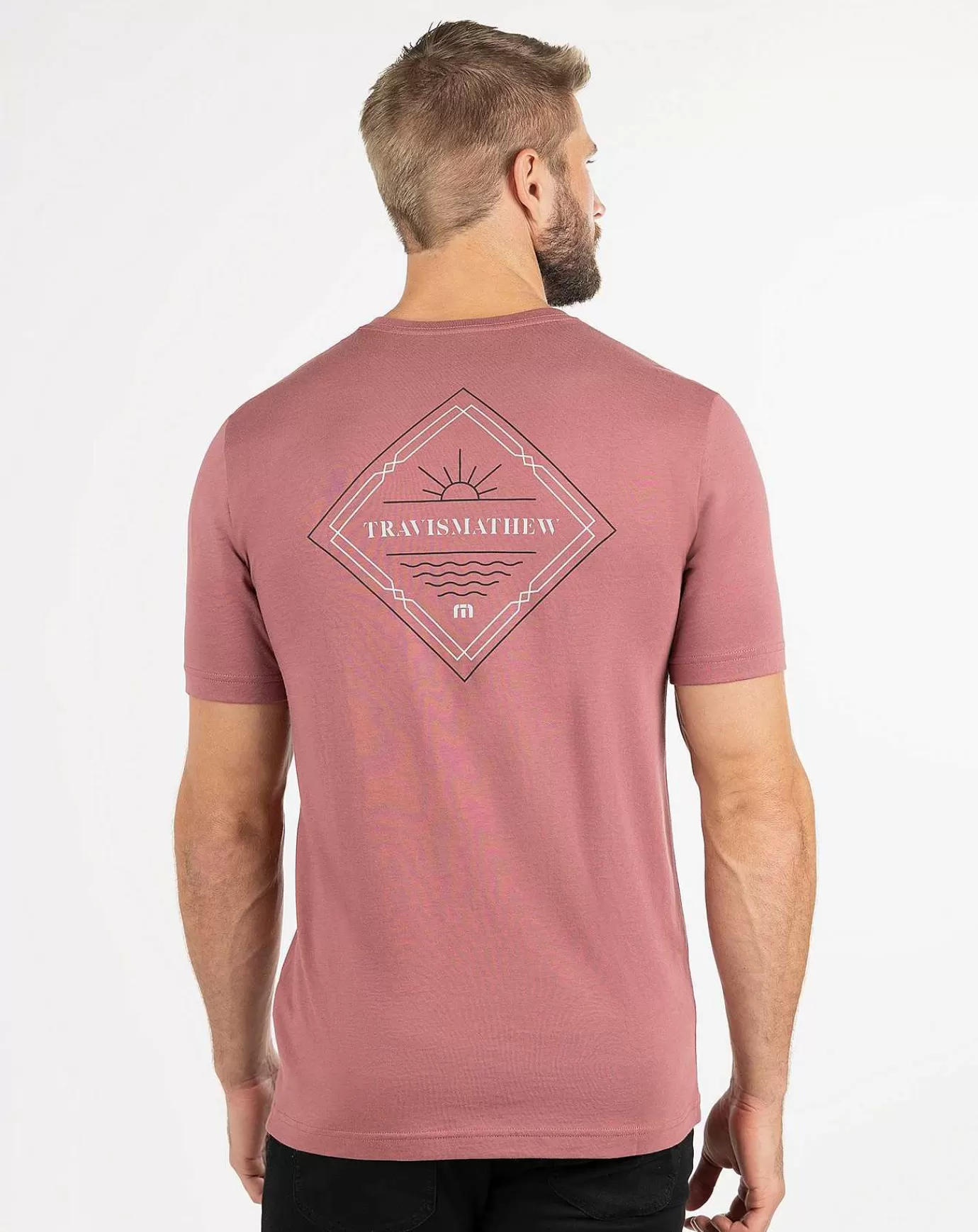 Online Travis Mathew Pick Up Line Tee Roan Rouge