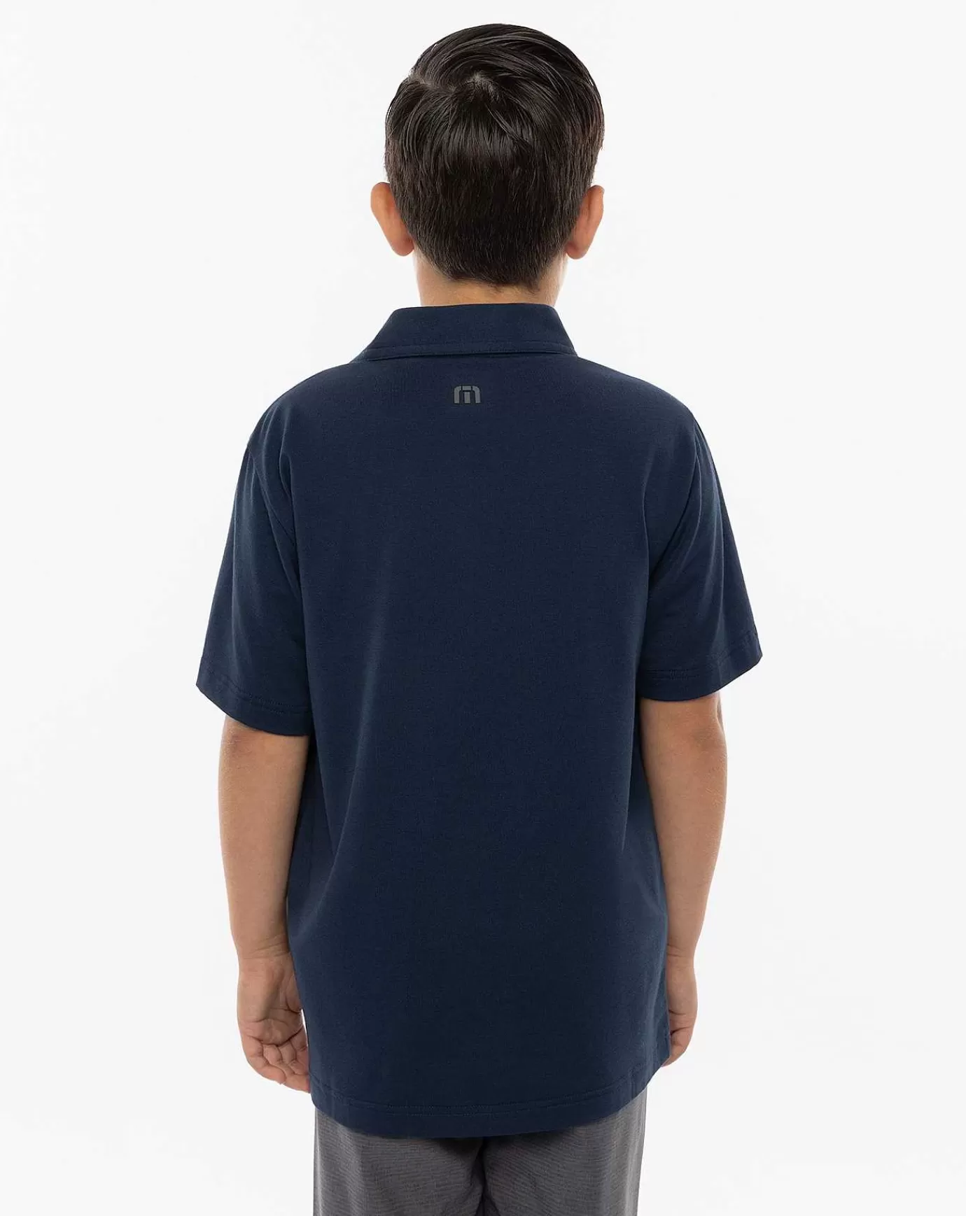 Outlet Travis Mathew Pier Runner Youth Polo Total Eclipse