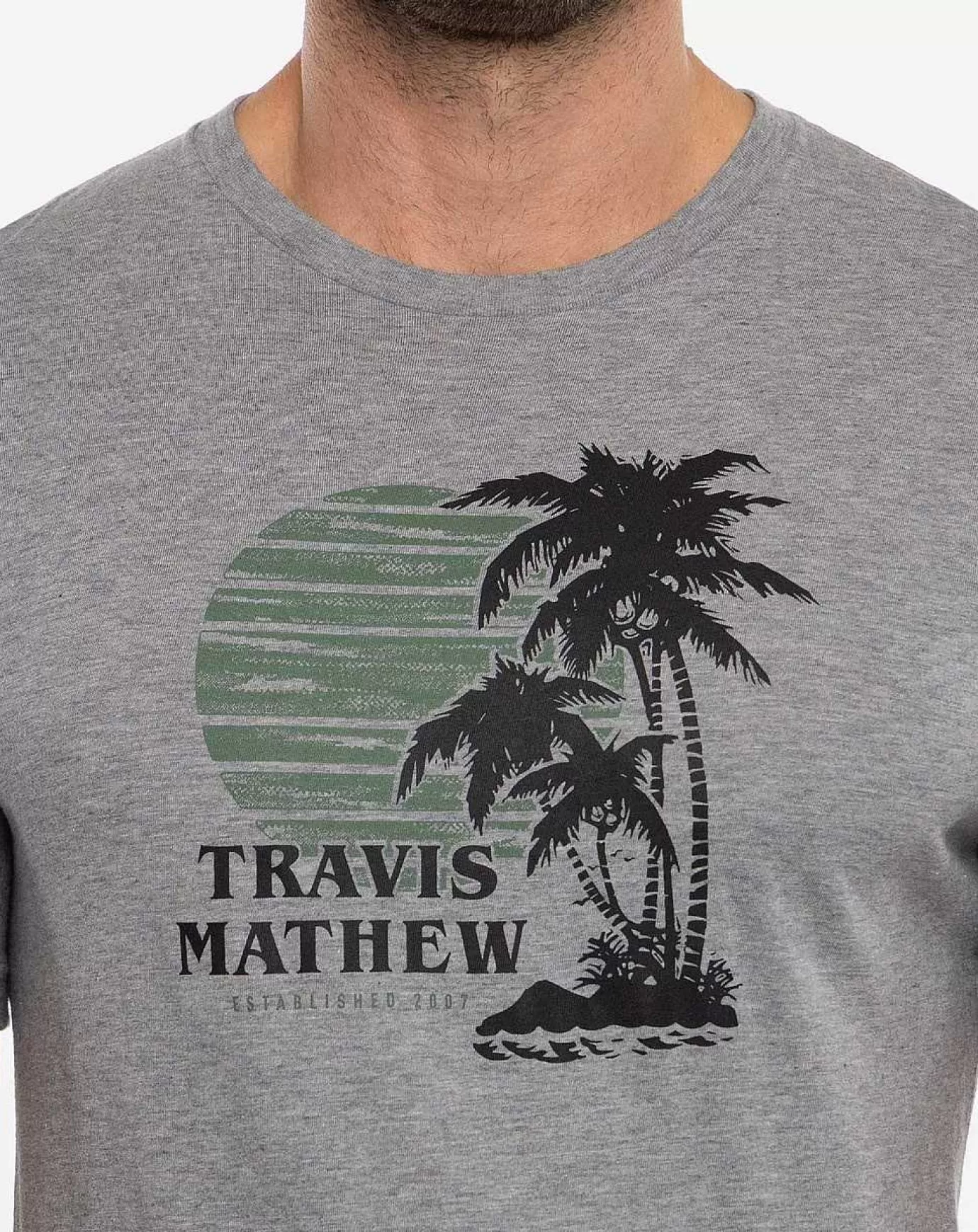 Fashion Travis Mathew Por Favor Tee Heather Grey