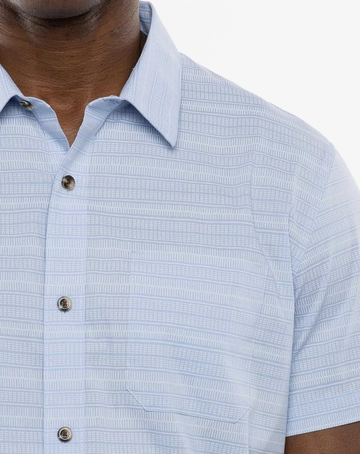 Store Travis Mathew Presidio Heights Button-Up Heather Bel Air Blue