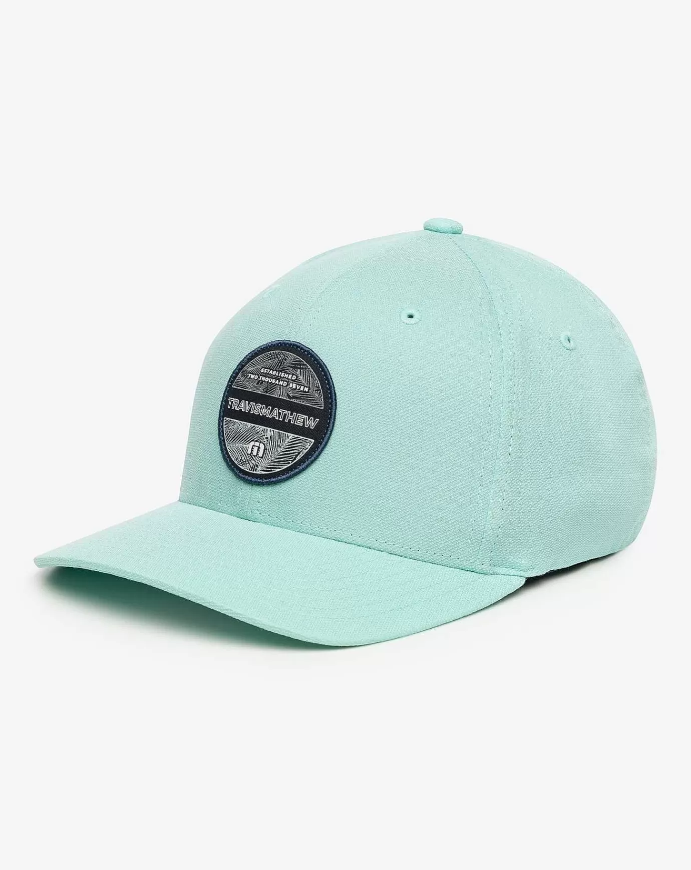 Online Travis Mathew Puerto Vallarta Fitted Hat Heather Turquoise