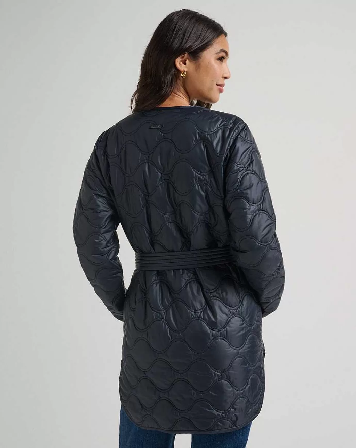 Clearance Travis Mathew Saltwater Spray Quilted Jacket Black