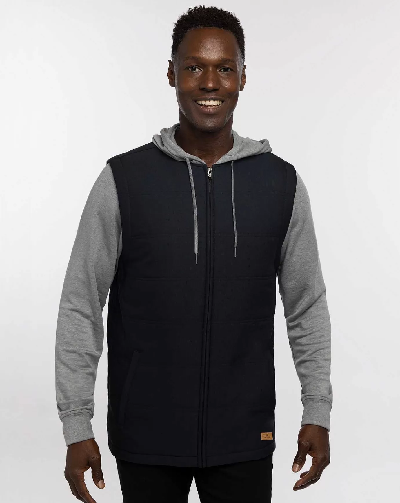 Best Sale Travis Mathew Scavenger Full Zip Hoodie Black/Heather Grey