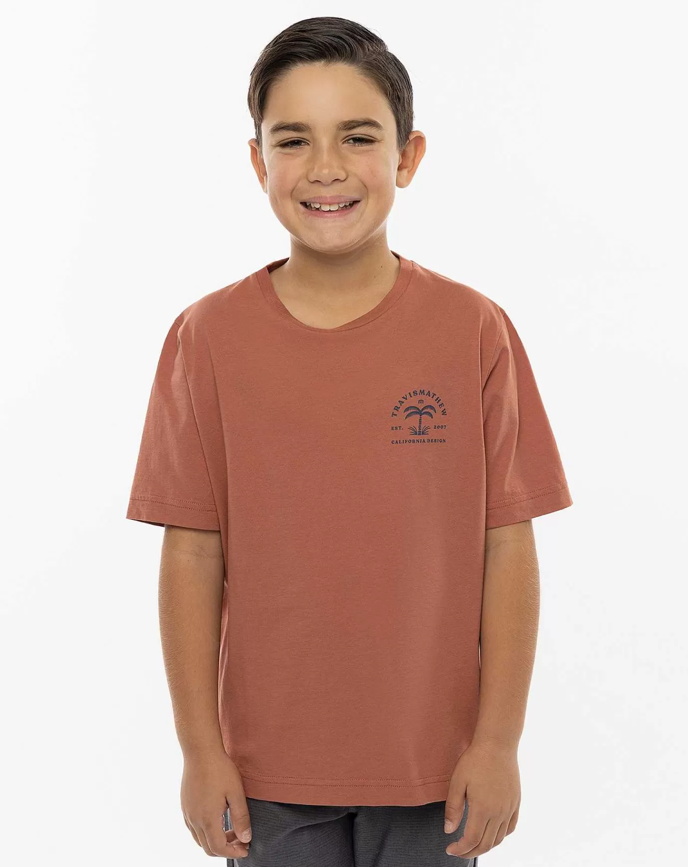 Sale Travis Mathew Shock And Awe Youth Tee Copper