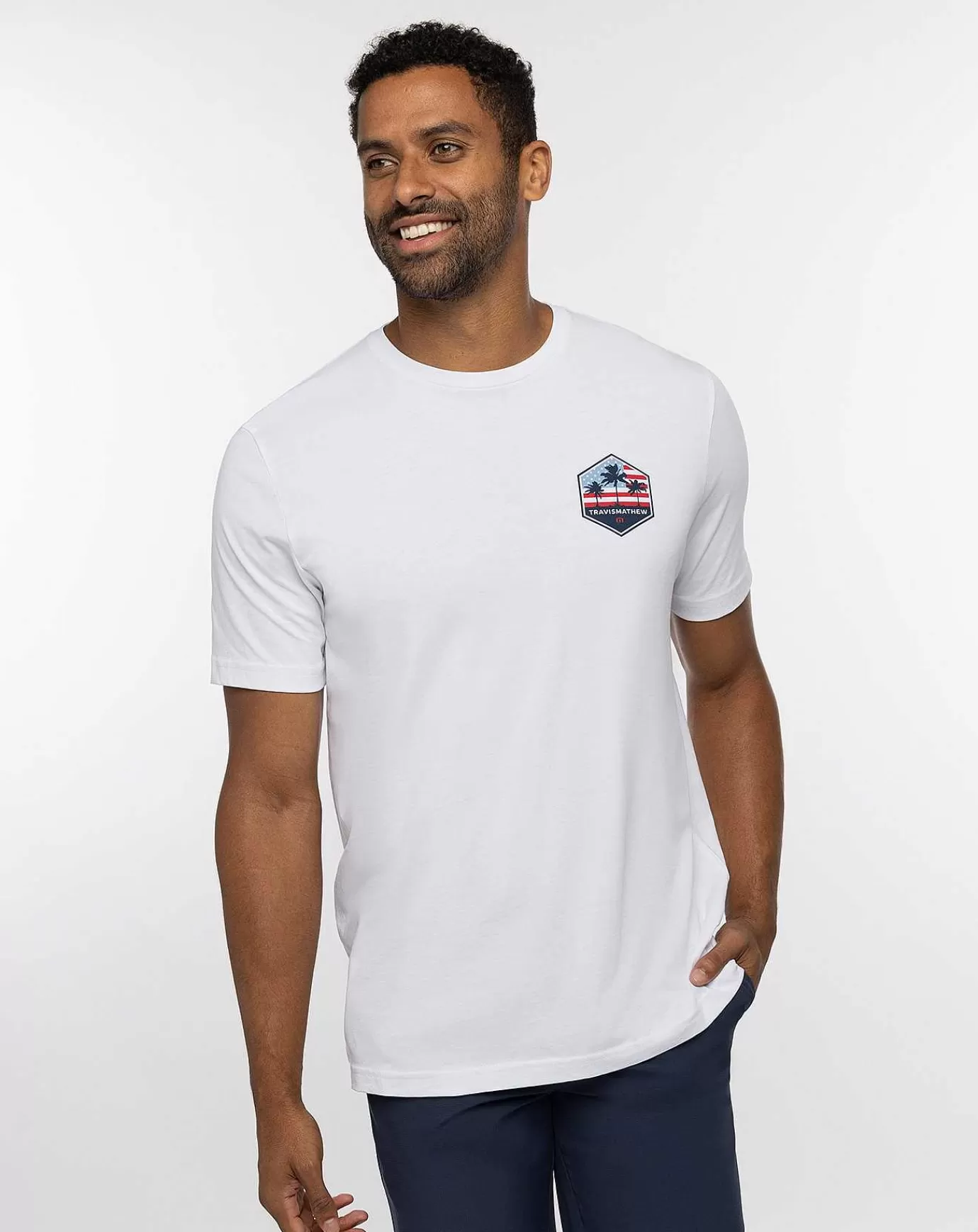 Clearance Travis Mathew Sky Rocket Tee White