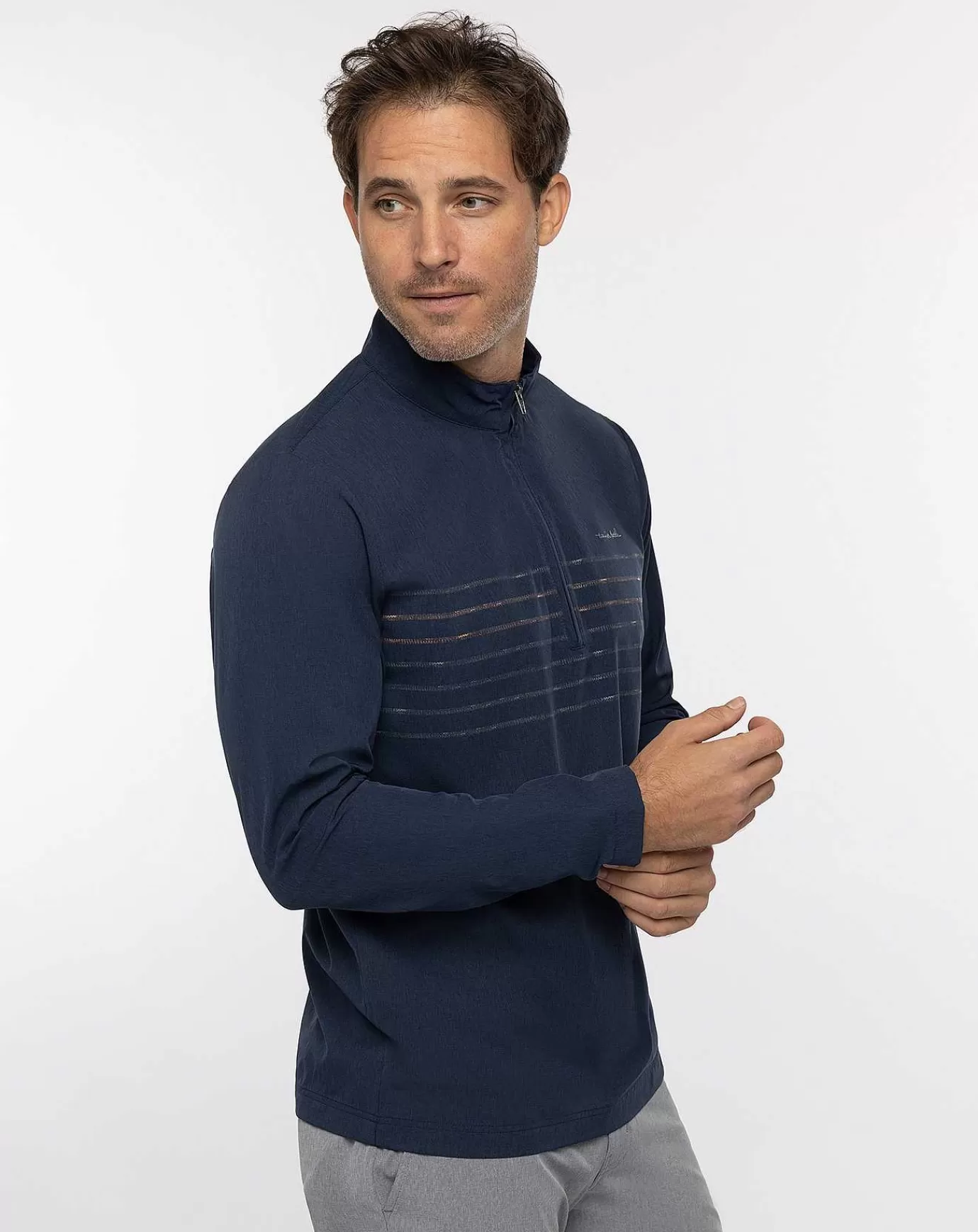 Store Travis Mathew Some Beach Quarter Zip Dress Blues