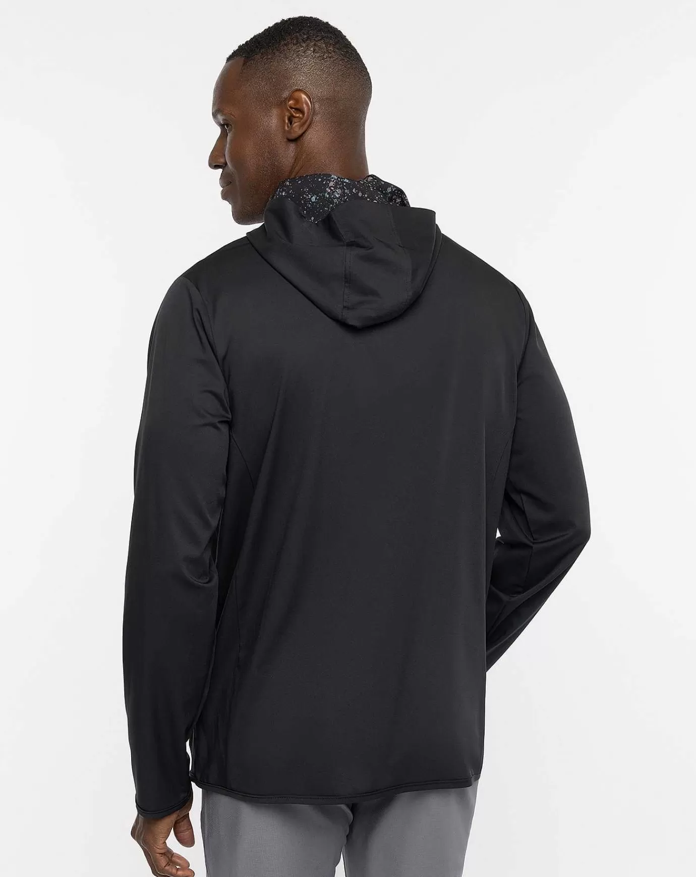 Outlet Travis Mathew Splatter Tech Hoodie Black