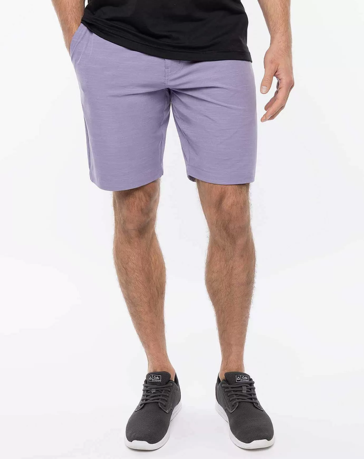 Discount Travis Mathew Switchbacks Short 9In Heather Mulled Grape