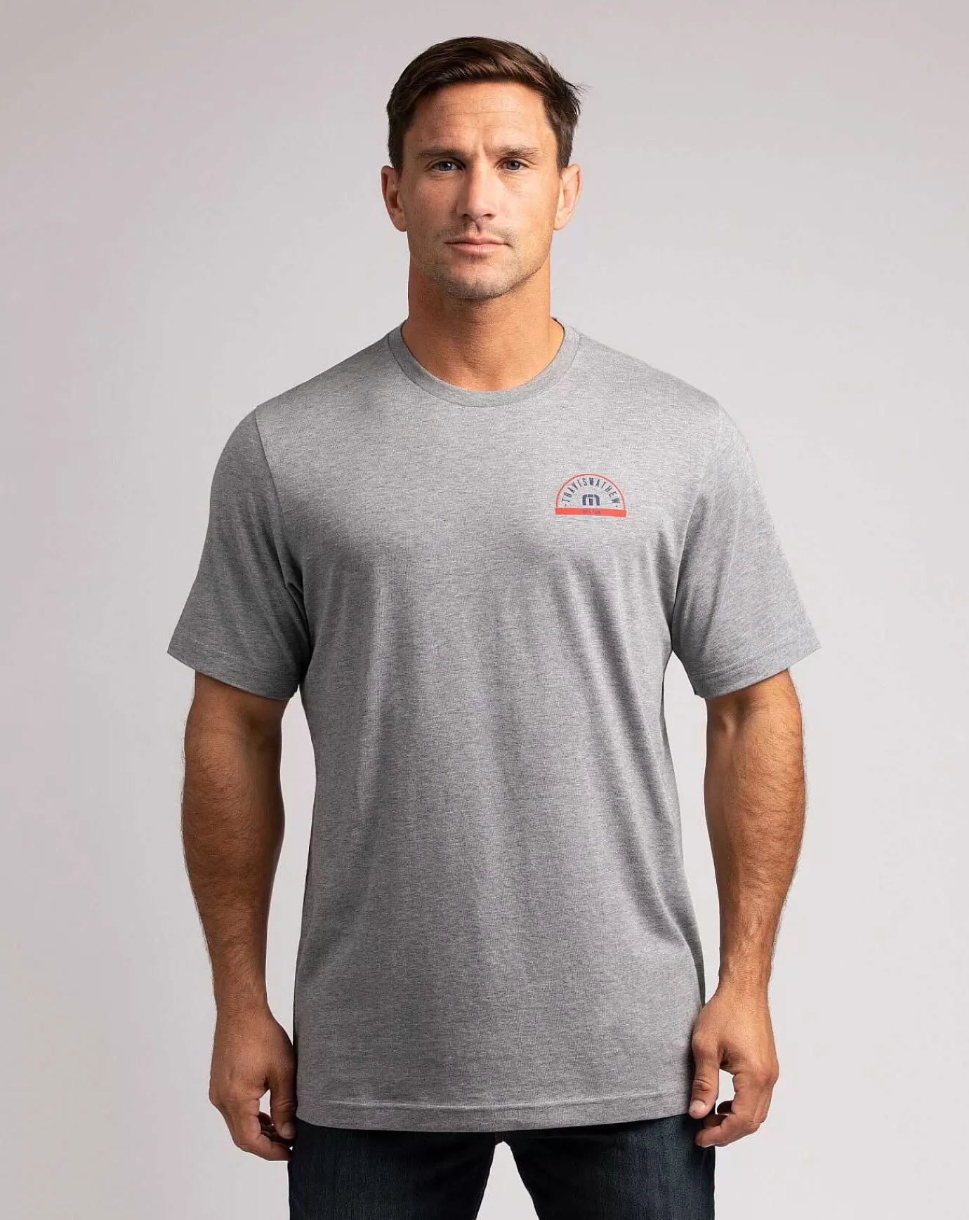 Best Sale Travis Mathew The Charles Tee Heather Grey