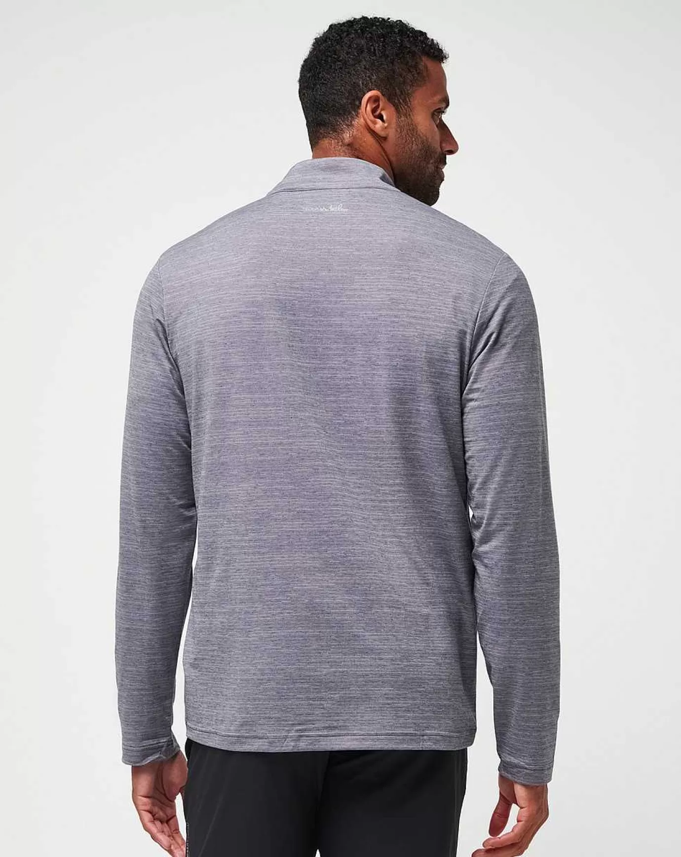 New Travis Mathew The Heater Quarter Zip Sleet/Quiet Shade