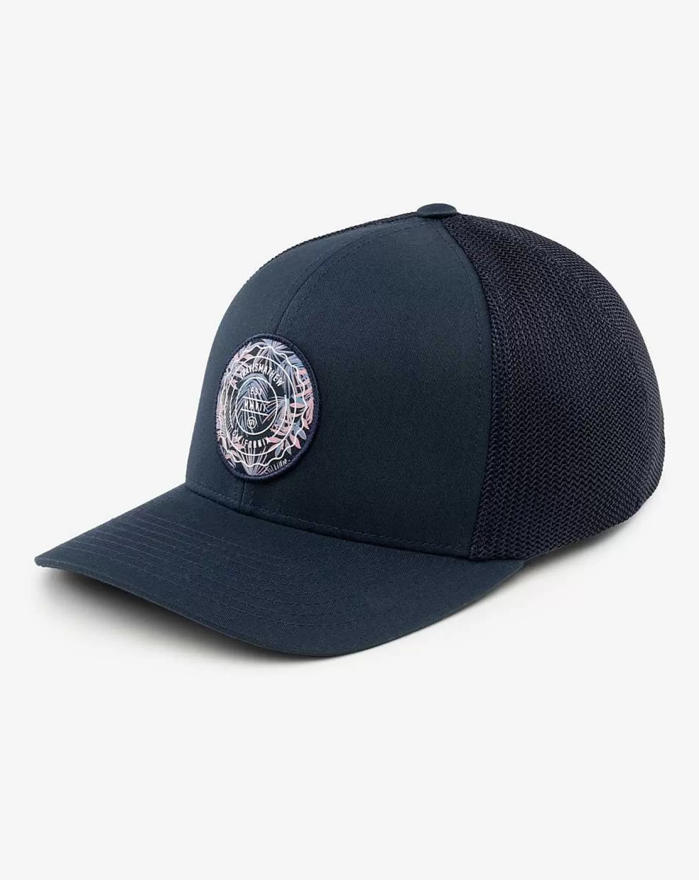 Hot Travis Mathew The Patch Floral Snapback Hat Blue Nights