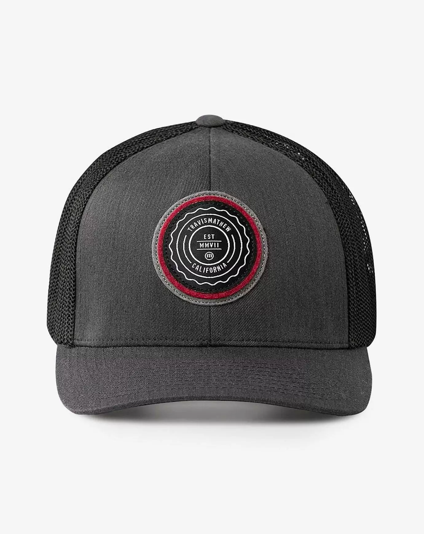 Outlet Travis Mathew The Patch Snapback Hat Heather Grey Pinstripe