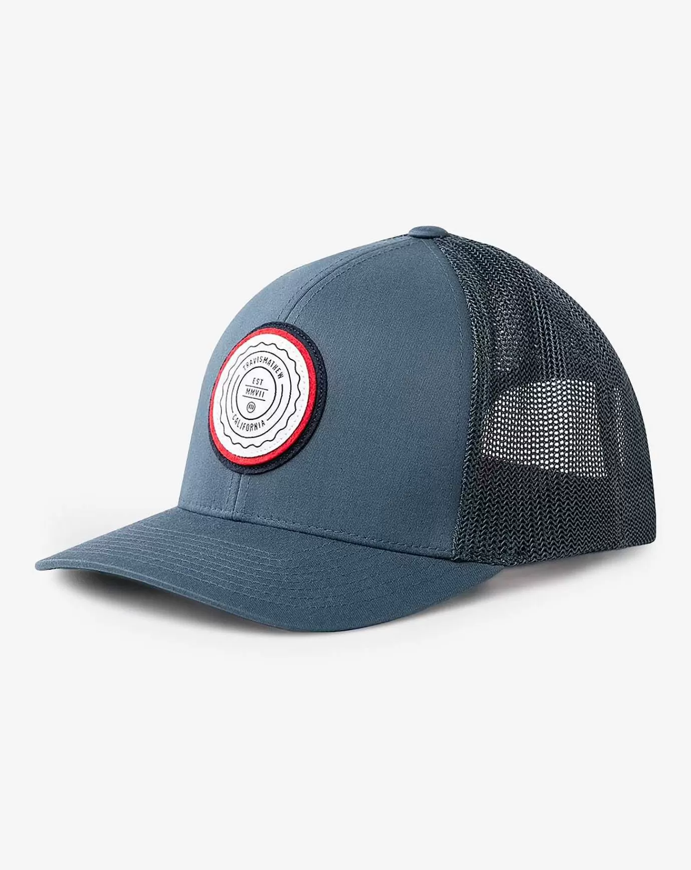 Discount Travis Mathew The Patch Snapback Hat Dark Blue