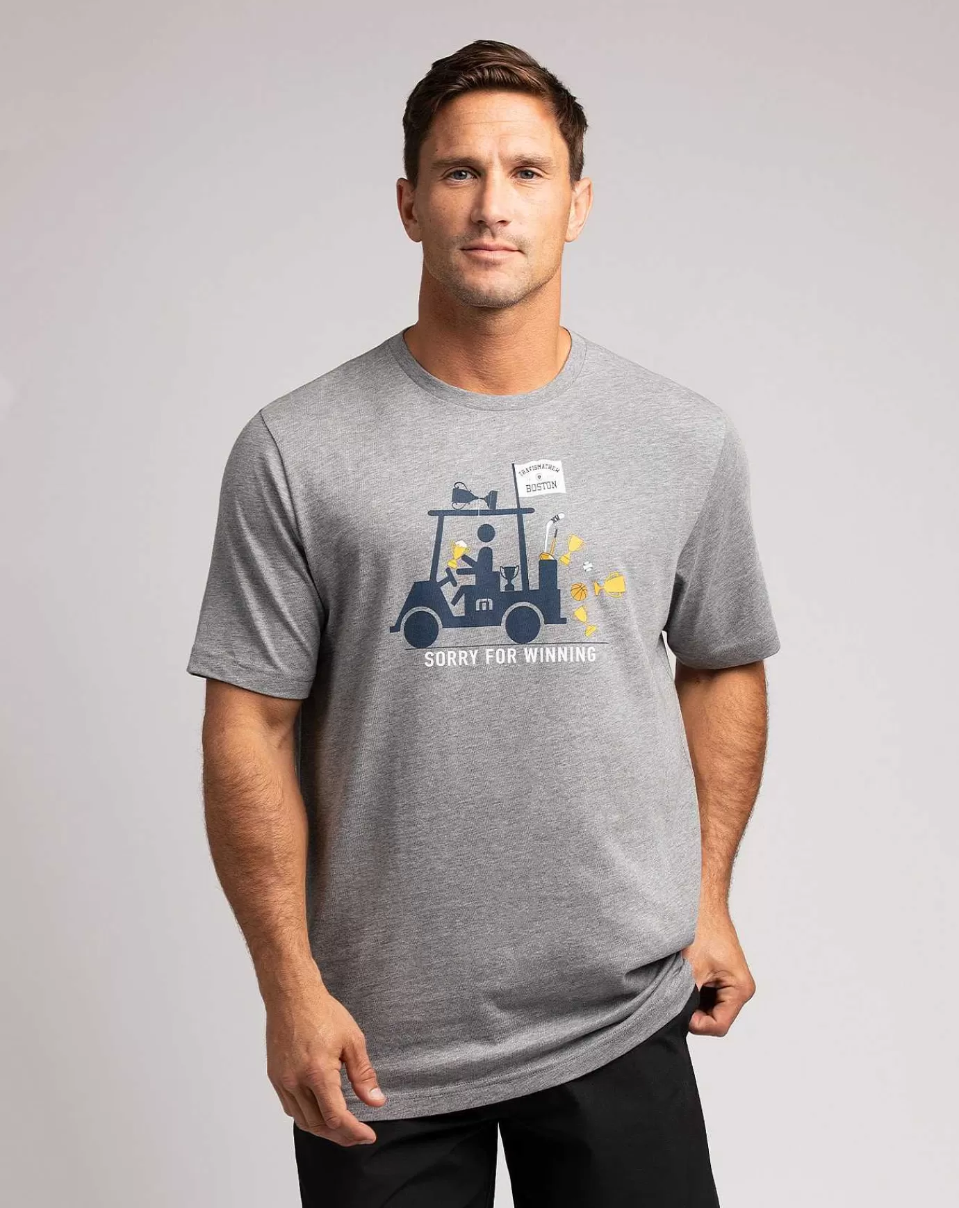 Online Travis Mathew The Patriot Tee Heather Grey