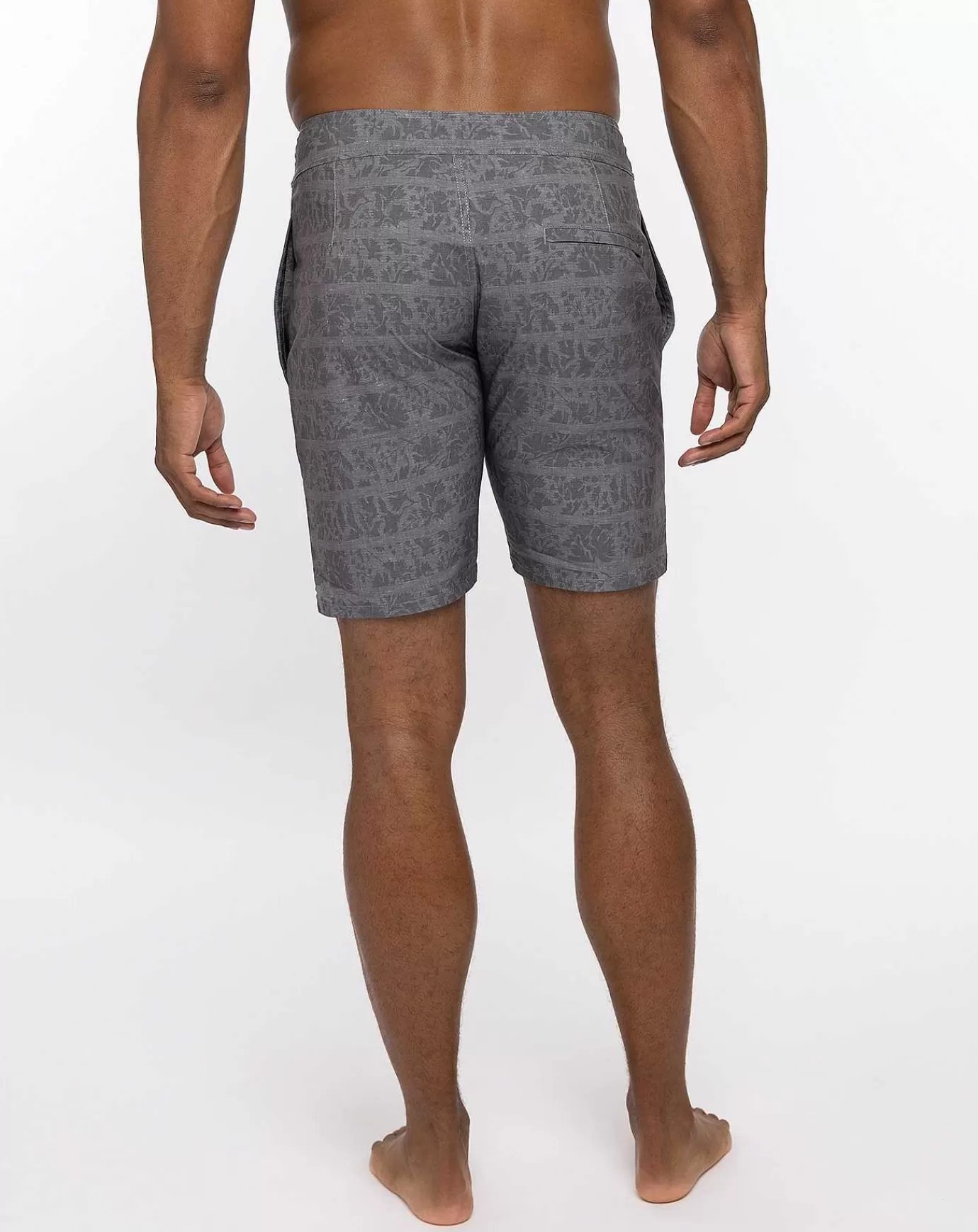 Sale Travis Mathew Treat Yourself Boardshort Heather Grey Pinstripe