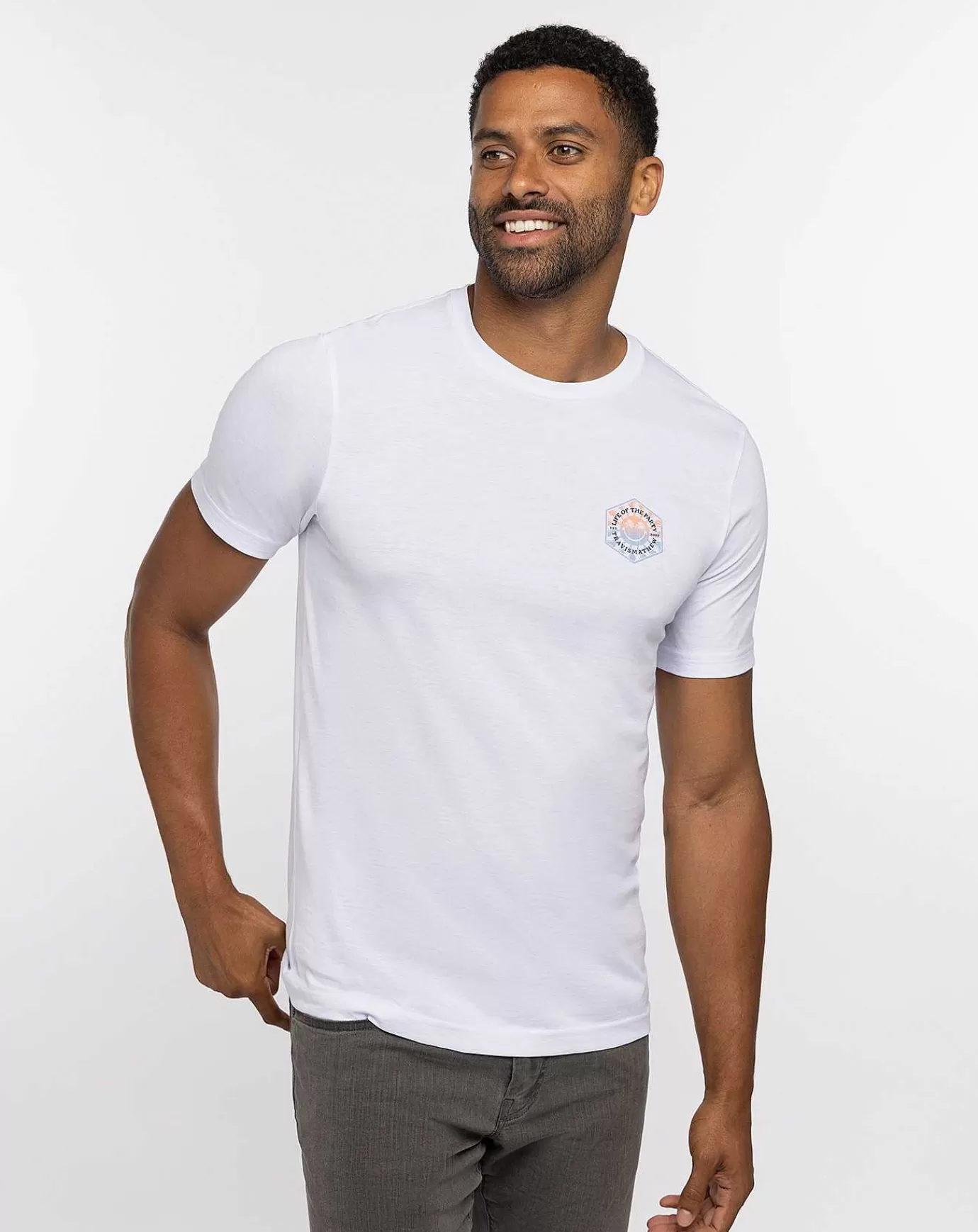 Shop Travis Mathew Trip Of The Year Tee White