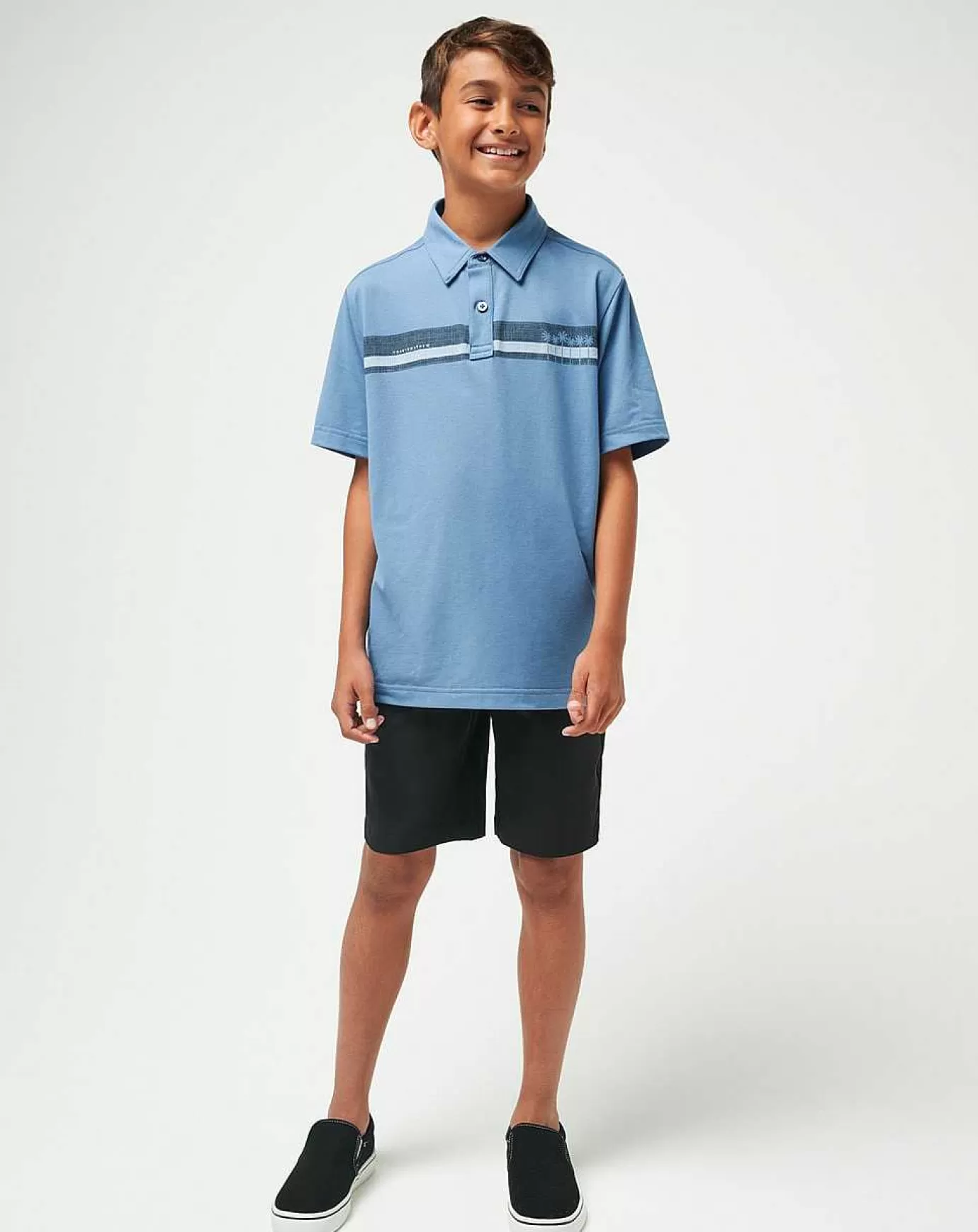 New Travis Mathew Under A Palm Youth Polo Coronet