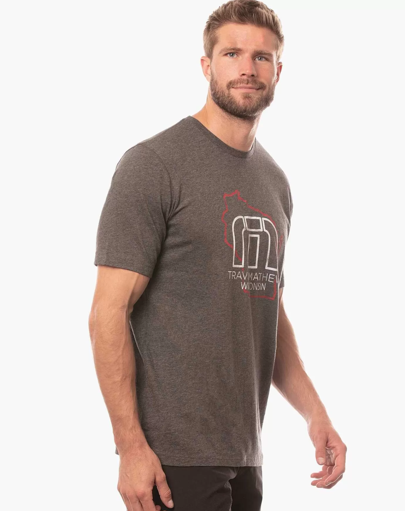 Outlet Travis Mathew Union Terrace Heather Grey Pinstri