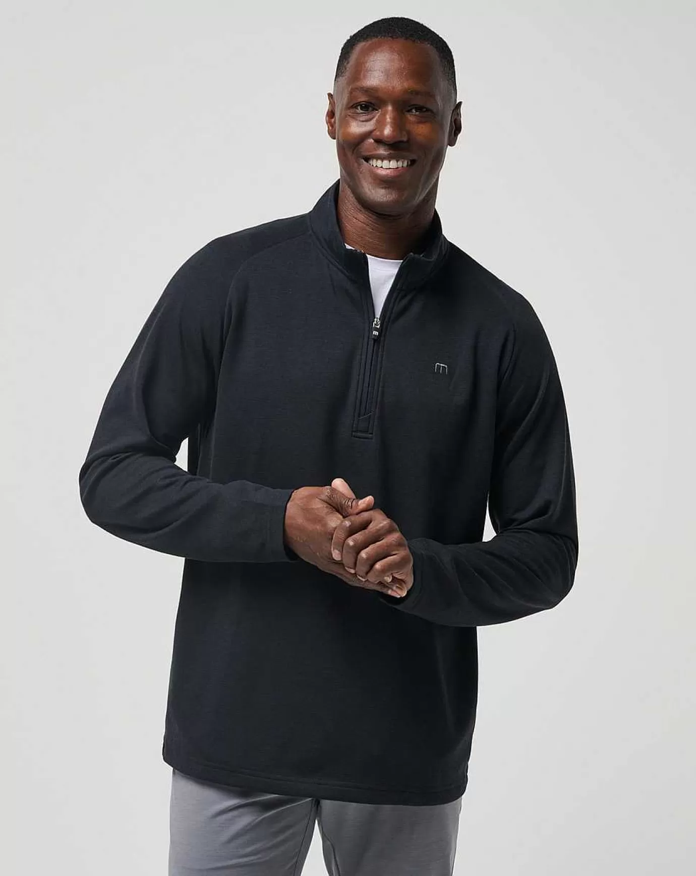 Store Travis Mathew Upgraded Quarter Zip Black