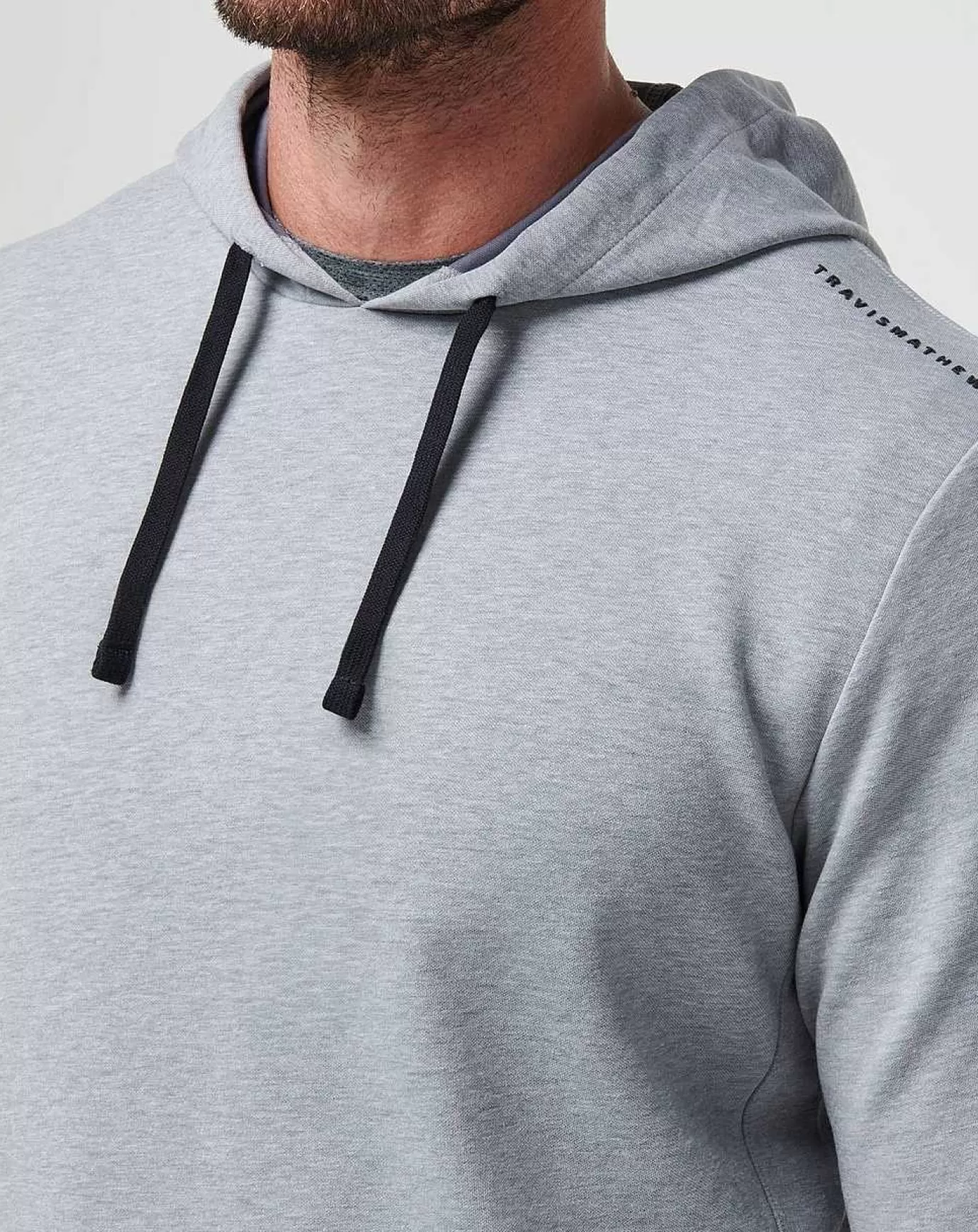 Clearance Travis Mathew Upgraded Tech Hoodie Heather Grey