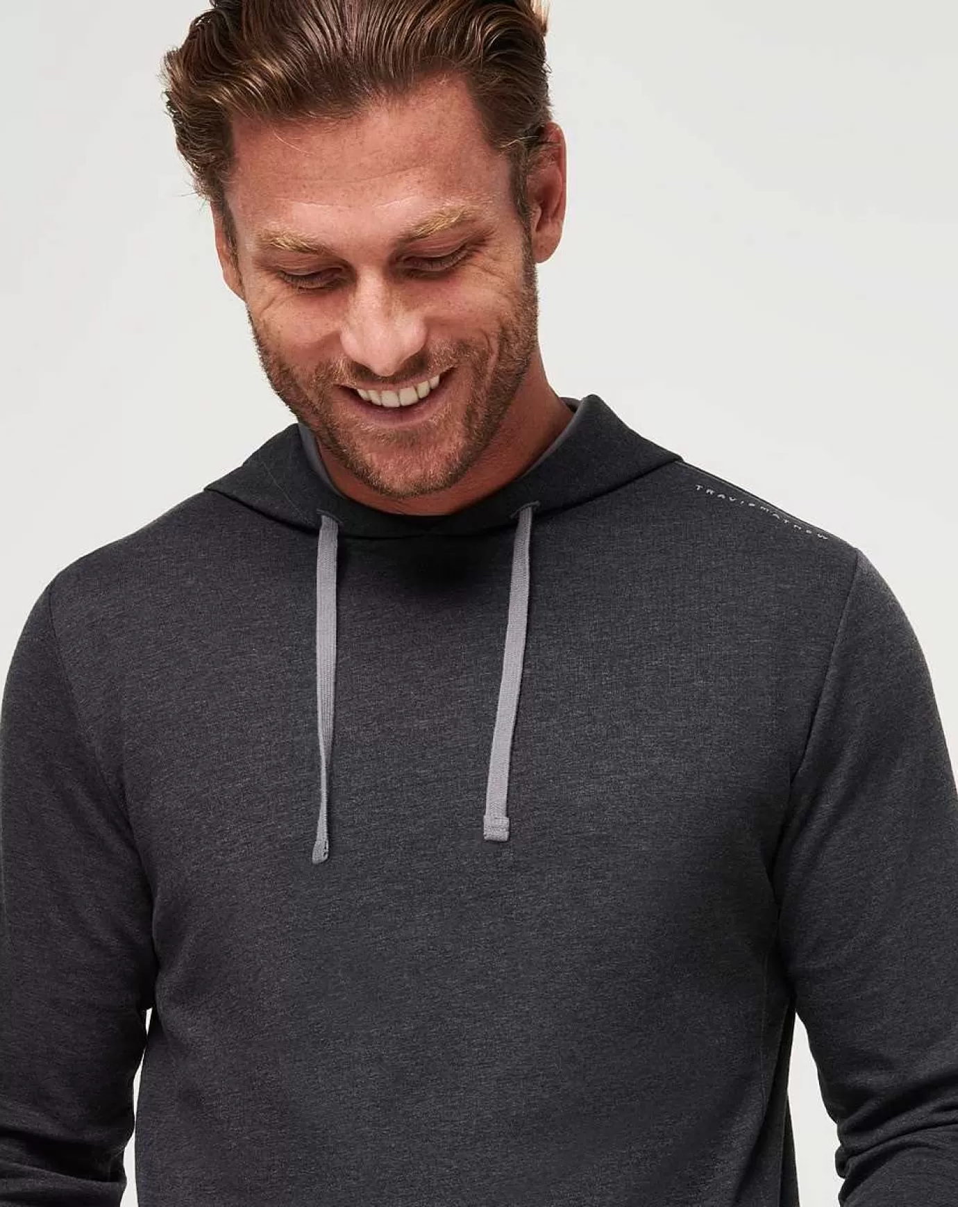 Sale Travis Mathew Upgraded Tech Hoodie Heather Black