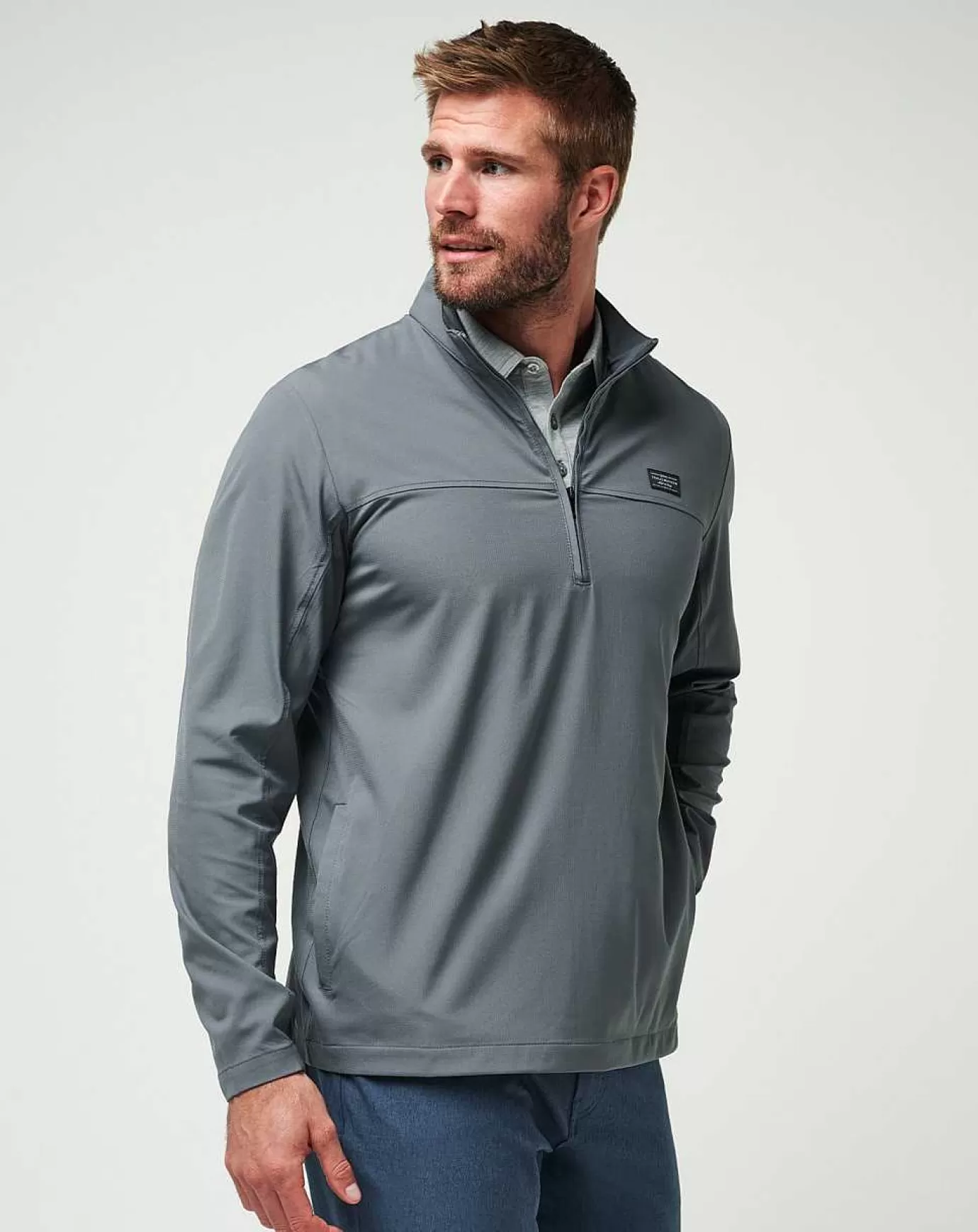 Outlet Travis Mathew Wanderlust Quarter Zip Quiet Shade