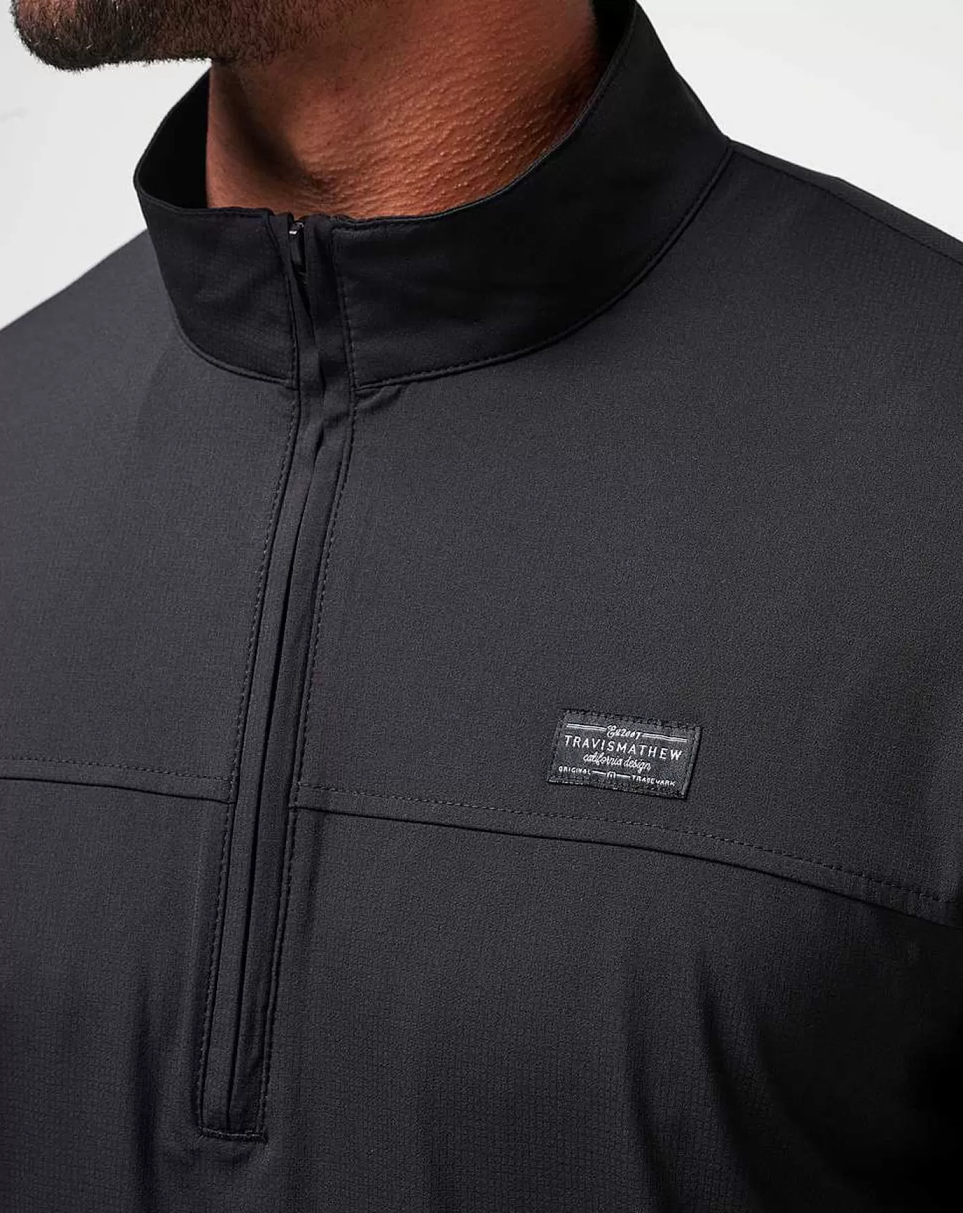 New Travis Mathew Wanderlust Quarter Zip Black