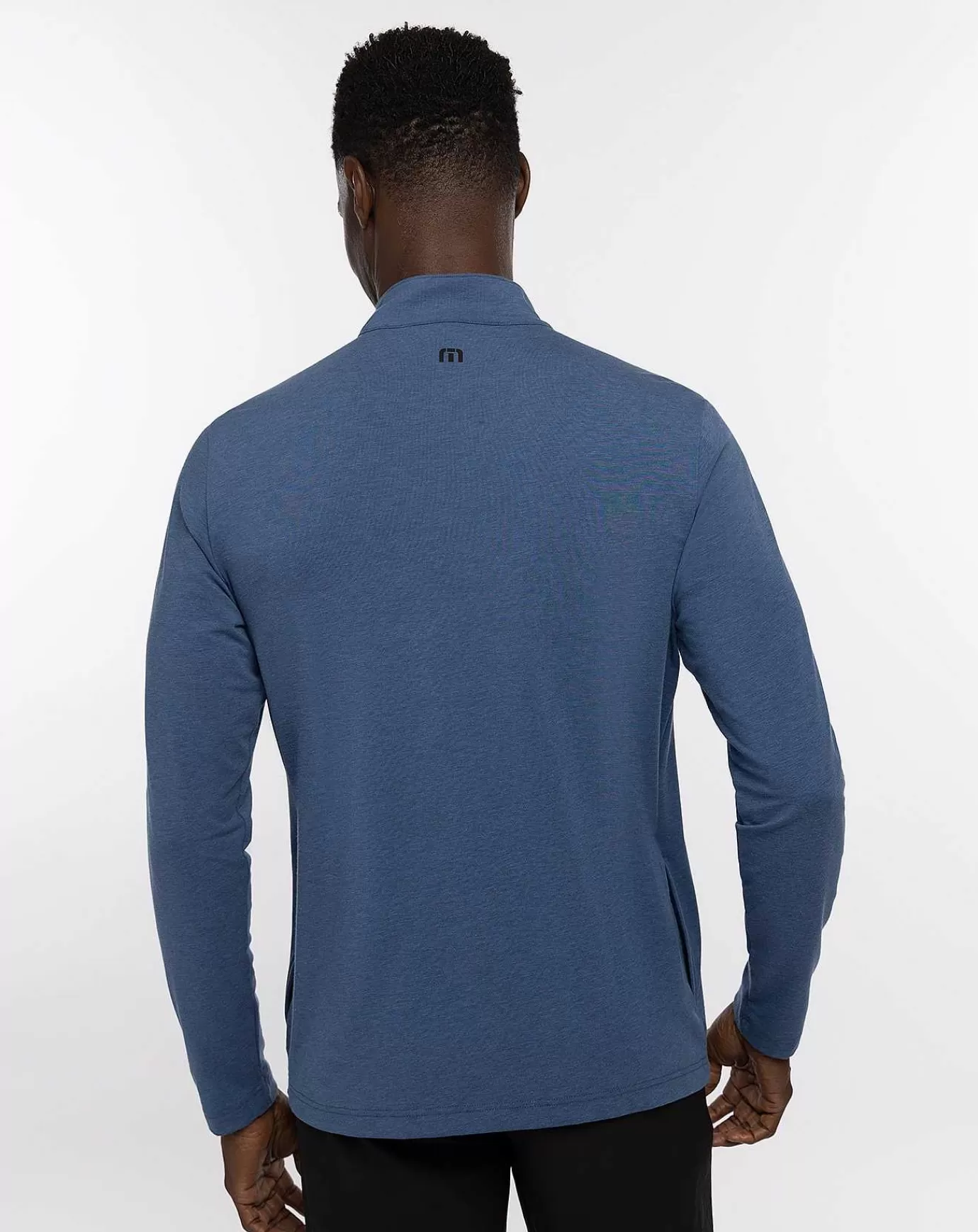 Discount Travis Mathew Washington Quarter Zip Heather Estate Blue