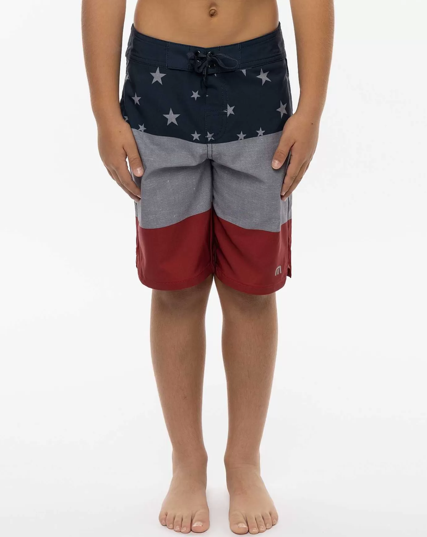 Outlet Travis Mathew Water Slide Youth Boardshort Blue Nights