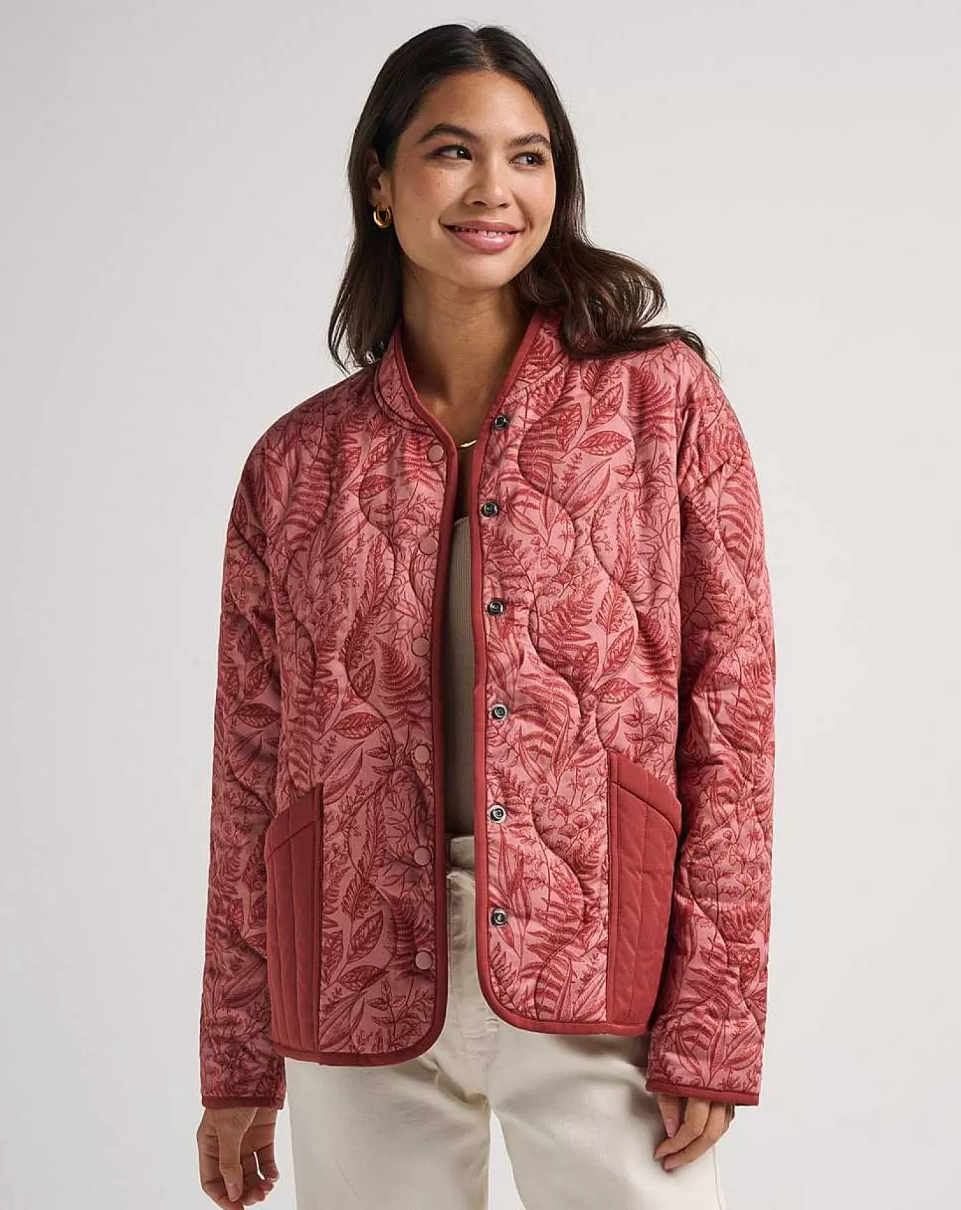 Store Travis Mathew Worth A Shot Jacket Brick Dust