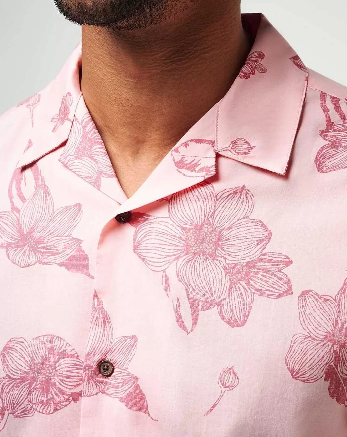 Cheap Travis Mathew Yacht Rockin Button-Up Blush